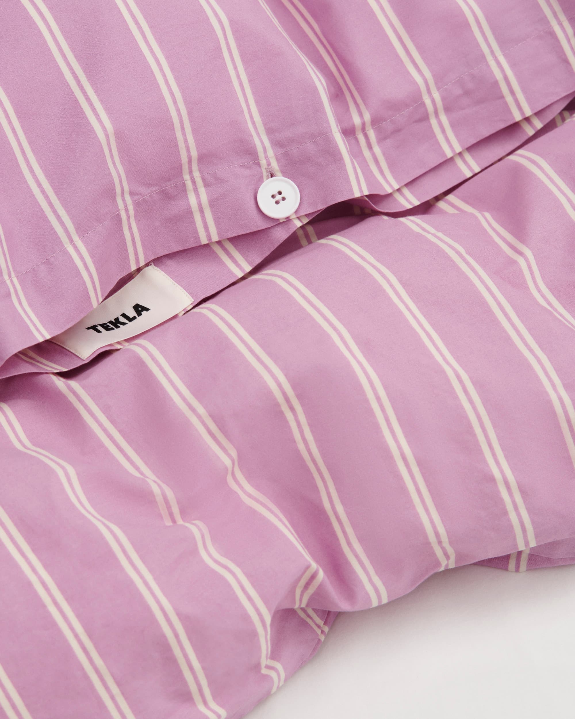 Tekla | Tekla sengetøy | Dynetrekk dobbel 200x220 mallow pink stripes