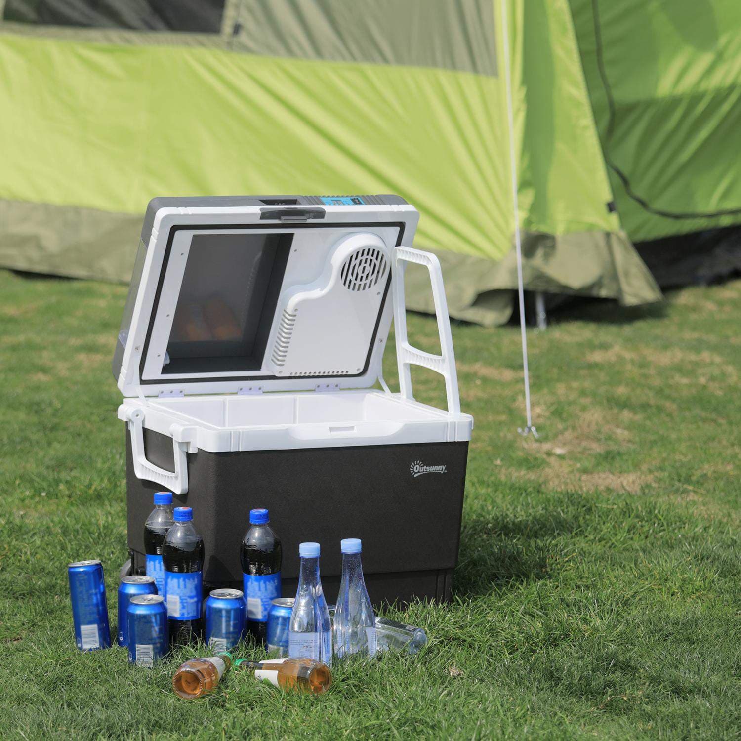 Bærbart bilkjøleskap 33L for Camping Grey view 2