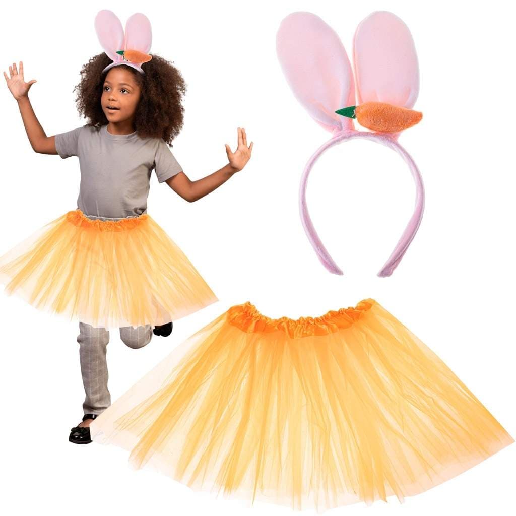 Kaninkostyme med tyllskjørt til Fest/Halloween