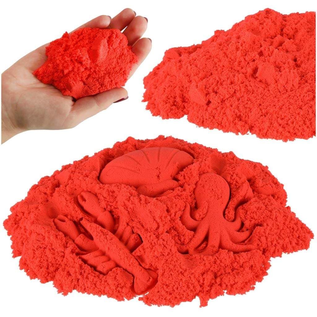 Kinetic Sand Red 1kg - Kreativ lekeveske