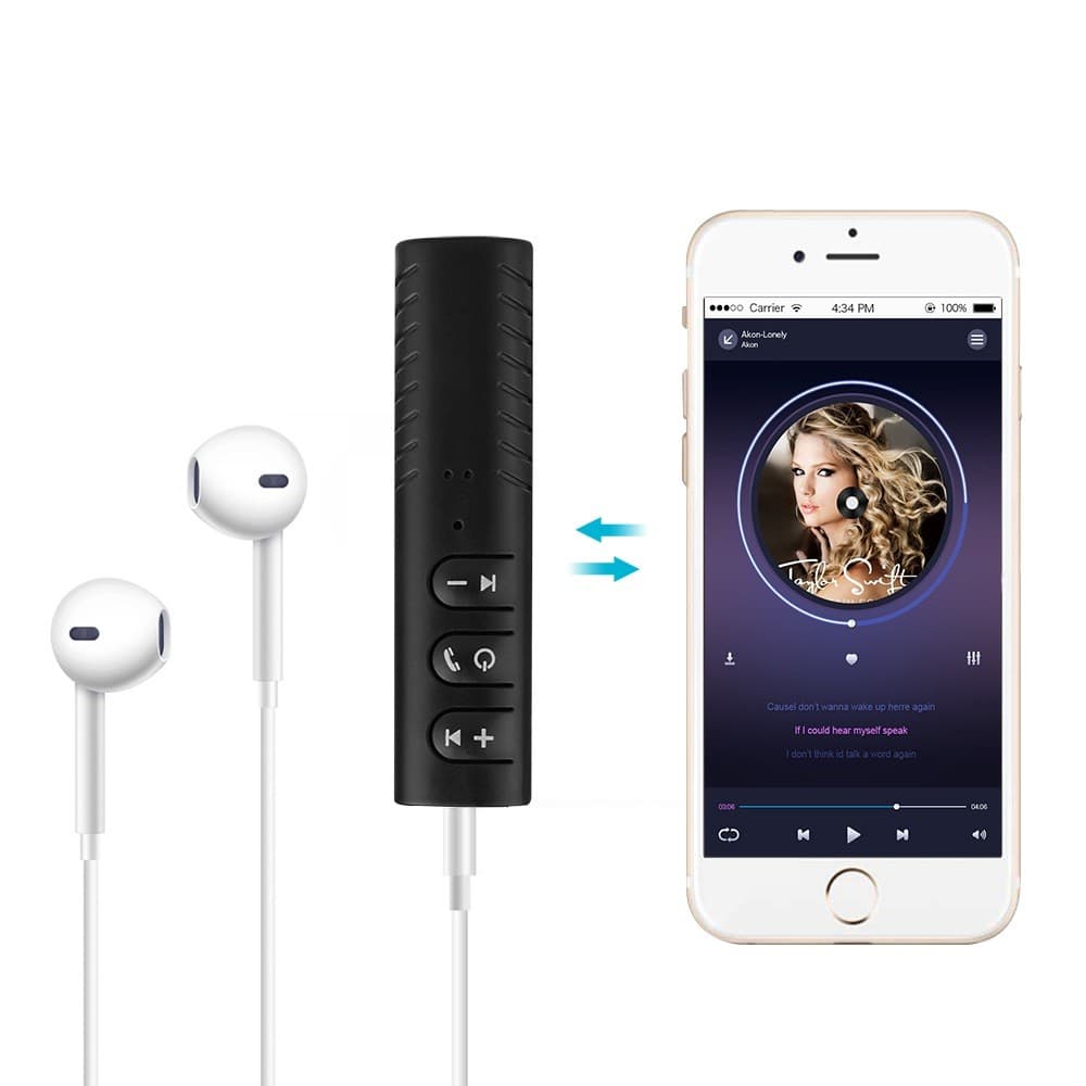 Bluetooth AUX Adapter - Innebygd mikrofon view 2