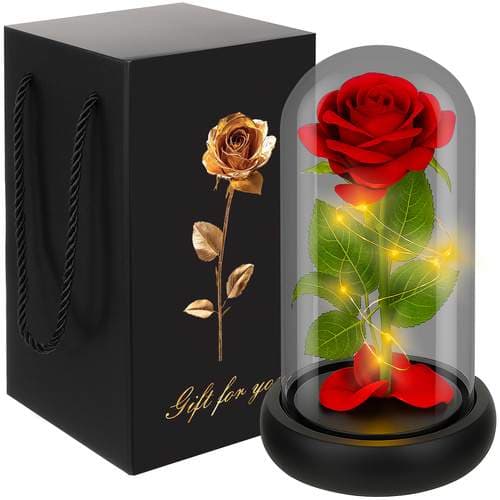 Rose i glass - skinnende Ruhhy 25682