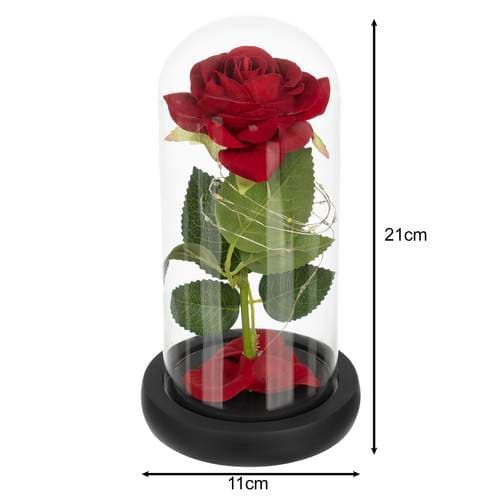 Rose i glass - skinnende Ruhhy 25682 view 2