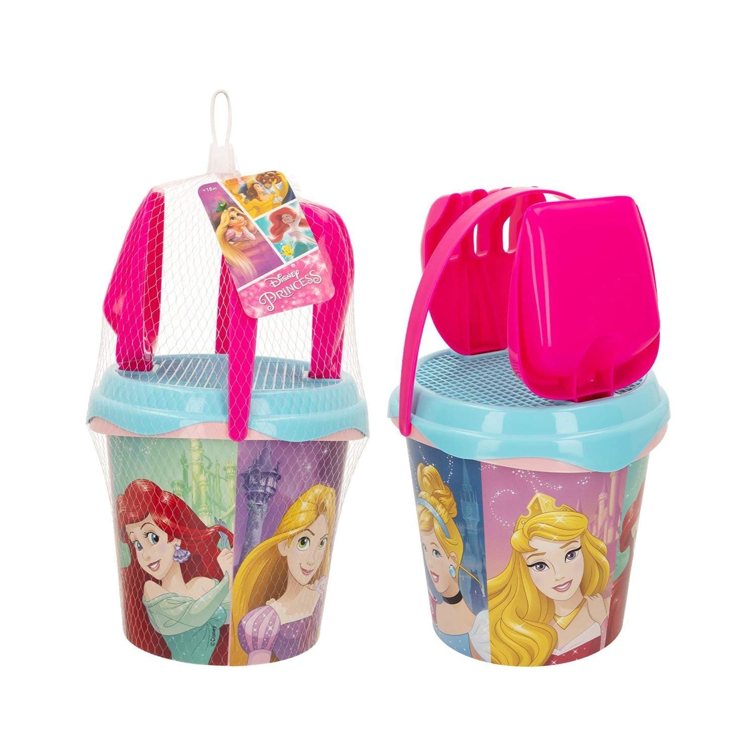 Disney Princess Strandsett, 6-delt, 18 cm bøtte