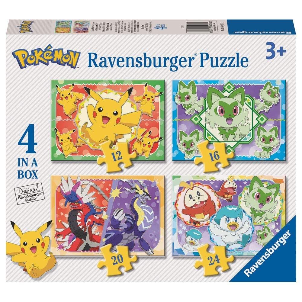 Pokémon puslespillsett - 12, 16, 20, 24 deler