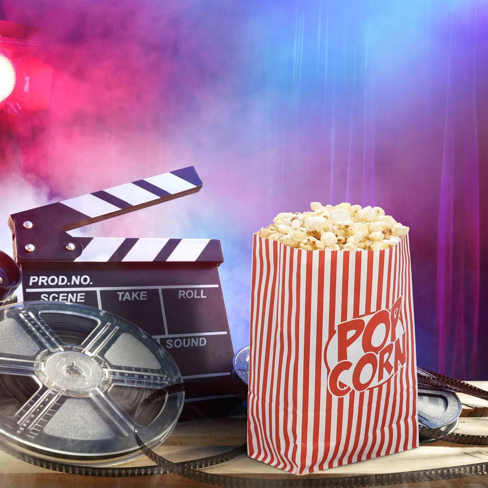 Popcornposer med retromotiver - 48 stk view 2