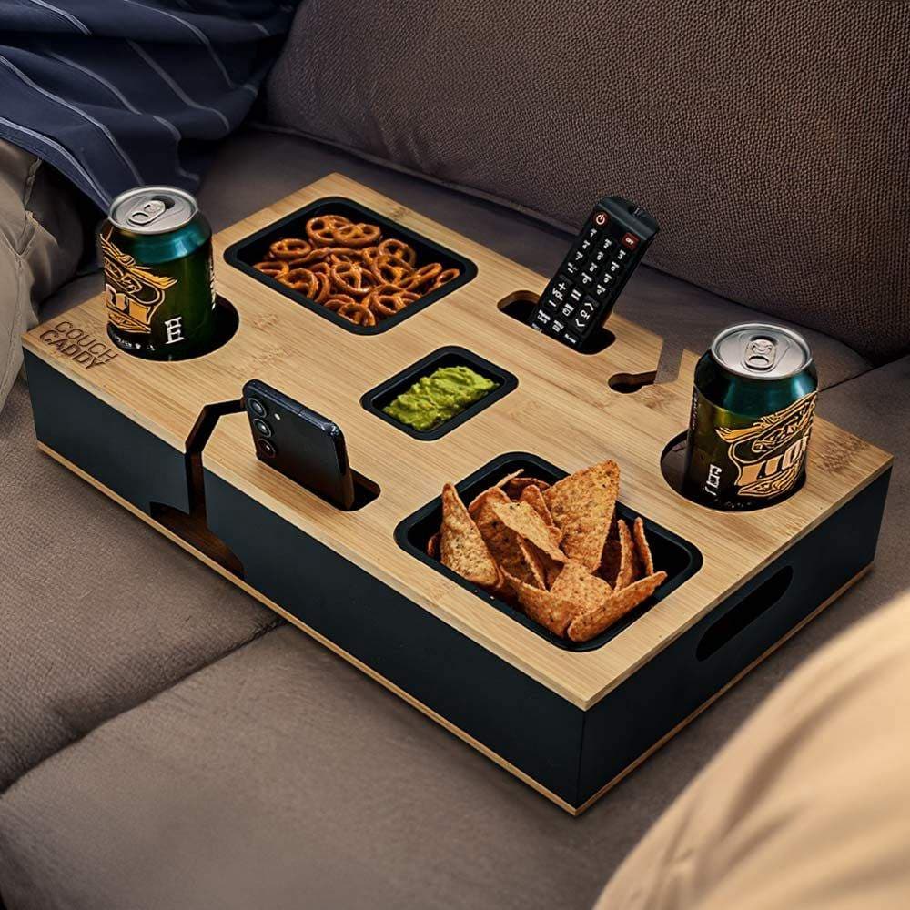 Sofaholder med glassholdere og telefonspor view 2