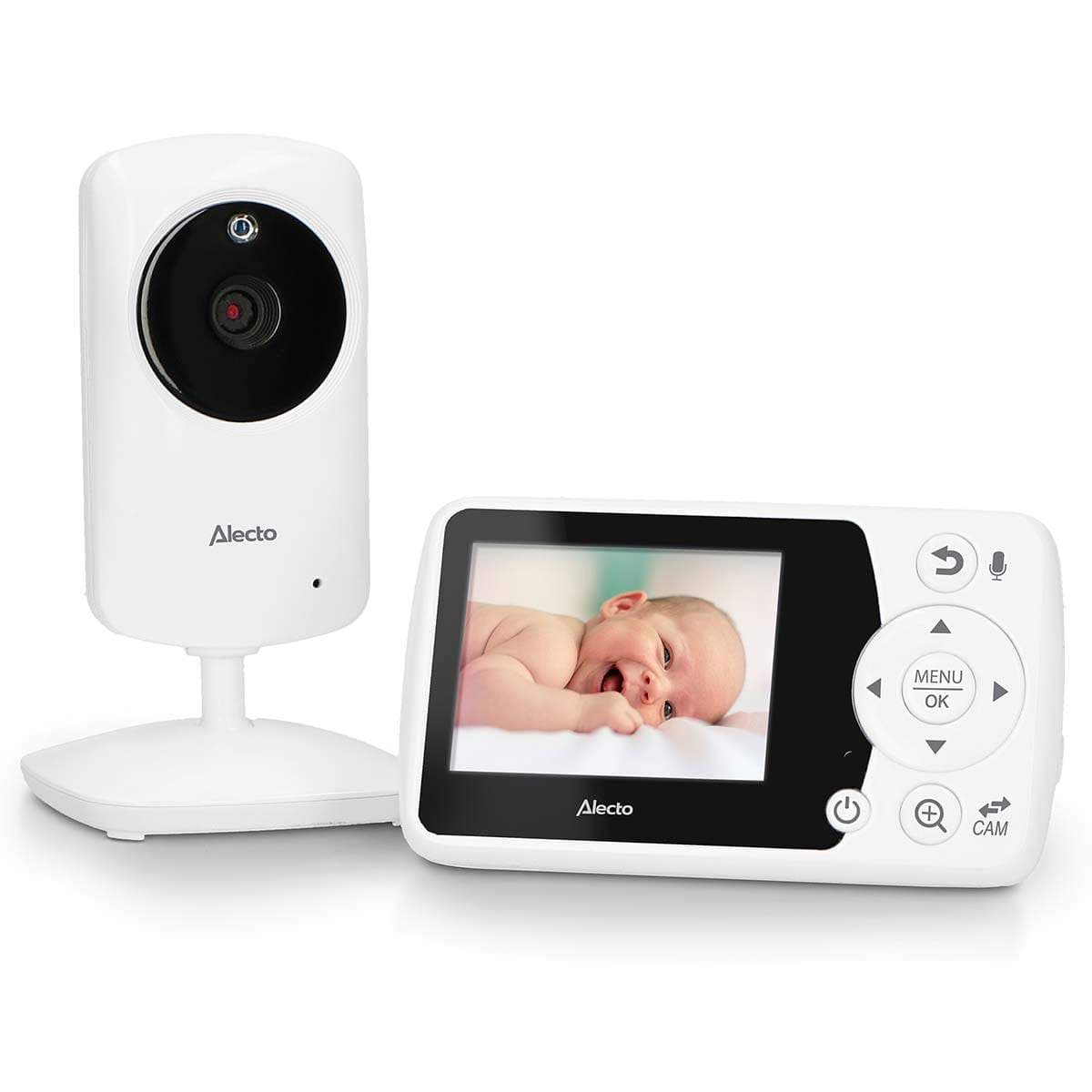 Babymonitor med kamera, 2,4" skjerm, nattsyn