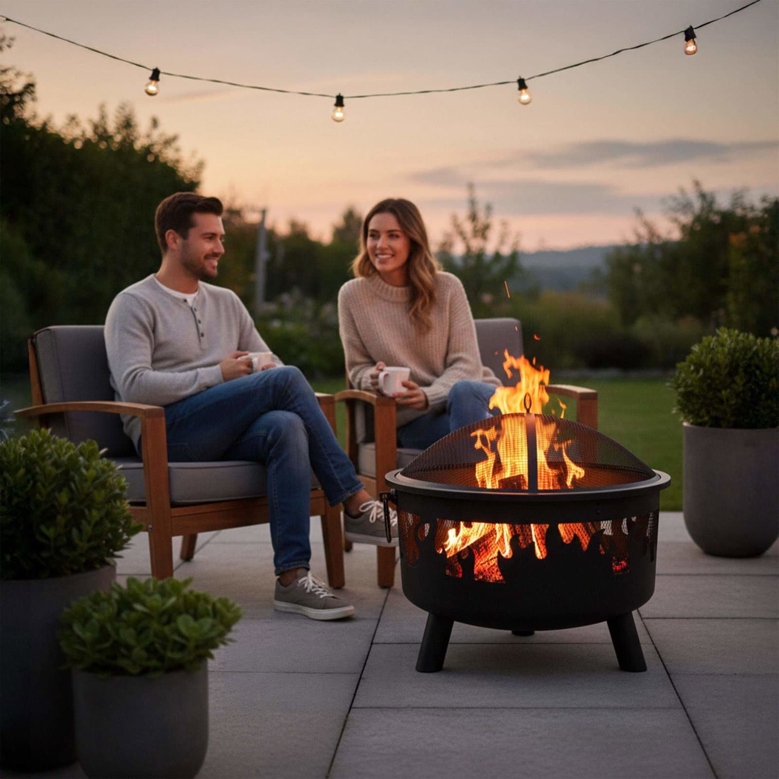 Hagepeis med gnistbeskyttelse – Flame Design view 2