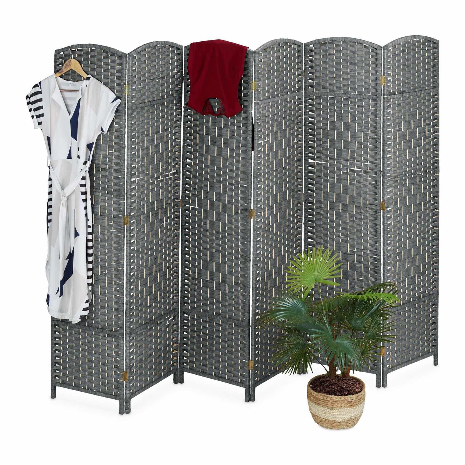 6-panelers foldbar skjerm – elegant romdeler