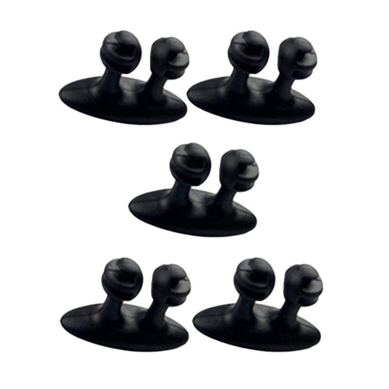 5x kabelholdere til bil - svart view 2