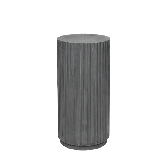 Broste Copenhagen Rillo podium Ø38,5XH78CM - grå