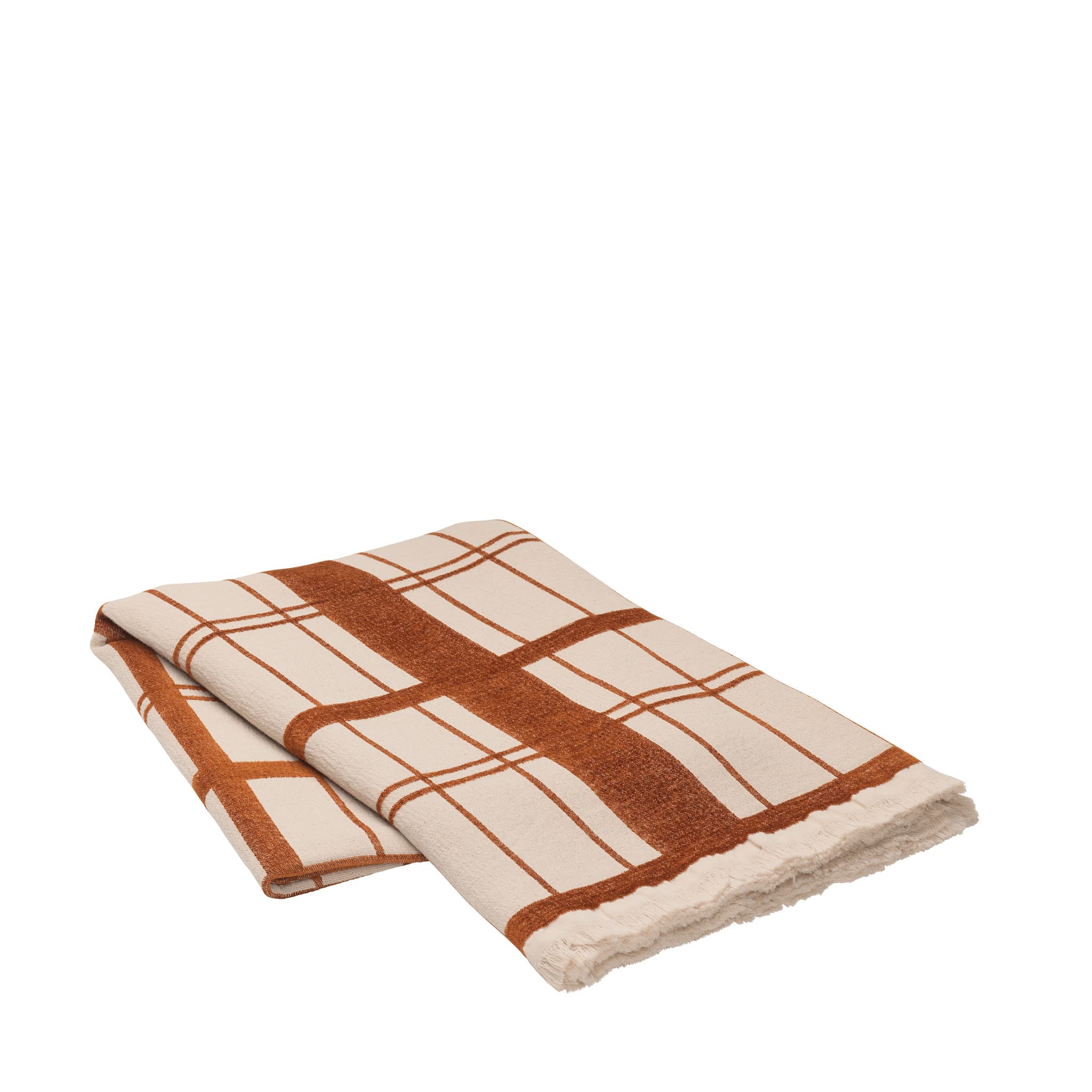 Broste Copenhagen Rutete rutete bomull - W130XL180CM