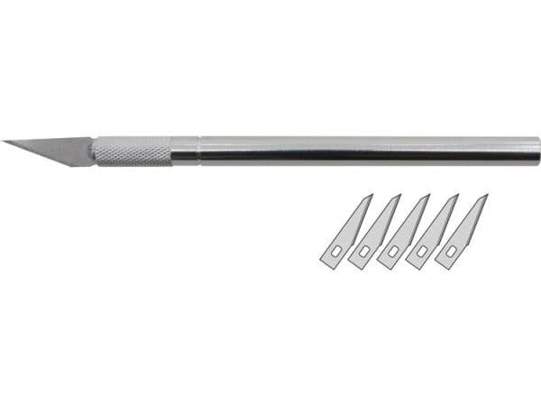 Donau Elektronik MS01 presisjons- og hobbykniv sølv