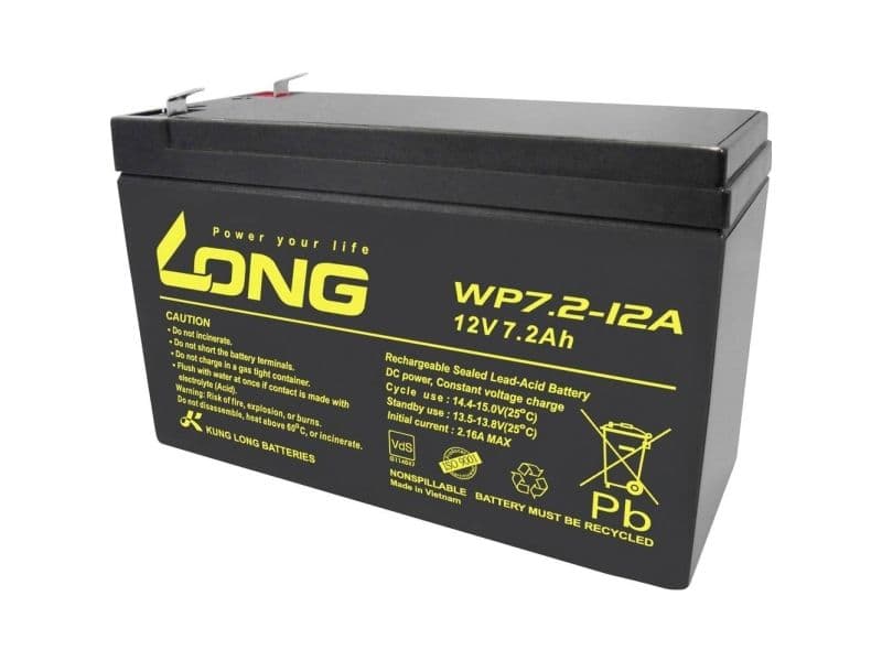 AGM-batteri LONG 12V 7,2Ah VdS