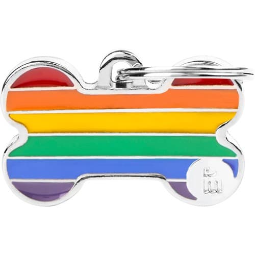 Myfamily Rainbow Bein ID tag - 38x24 mm