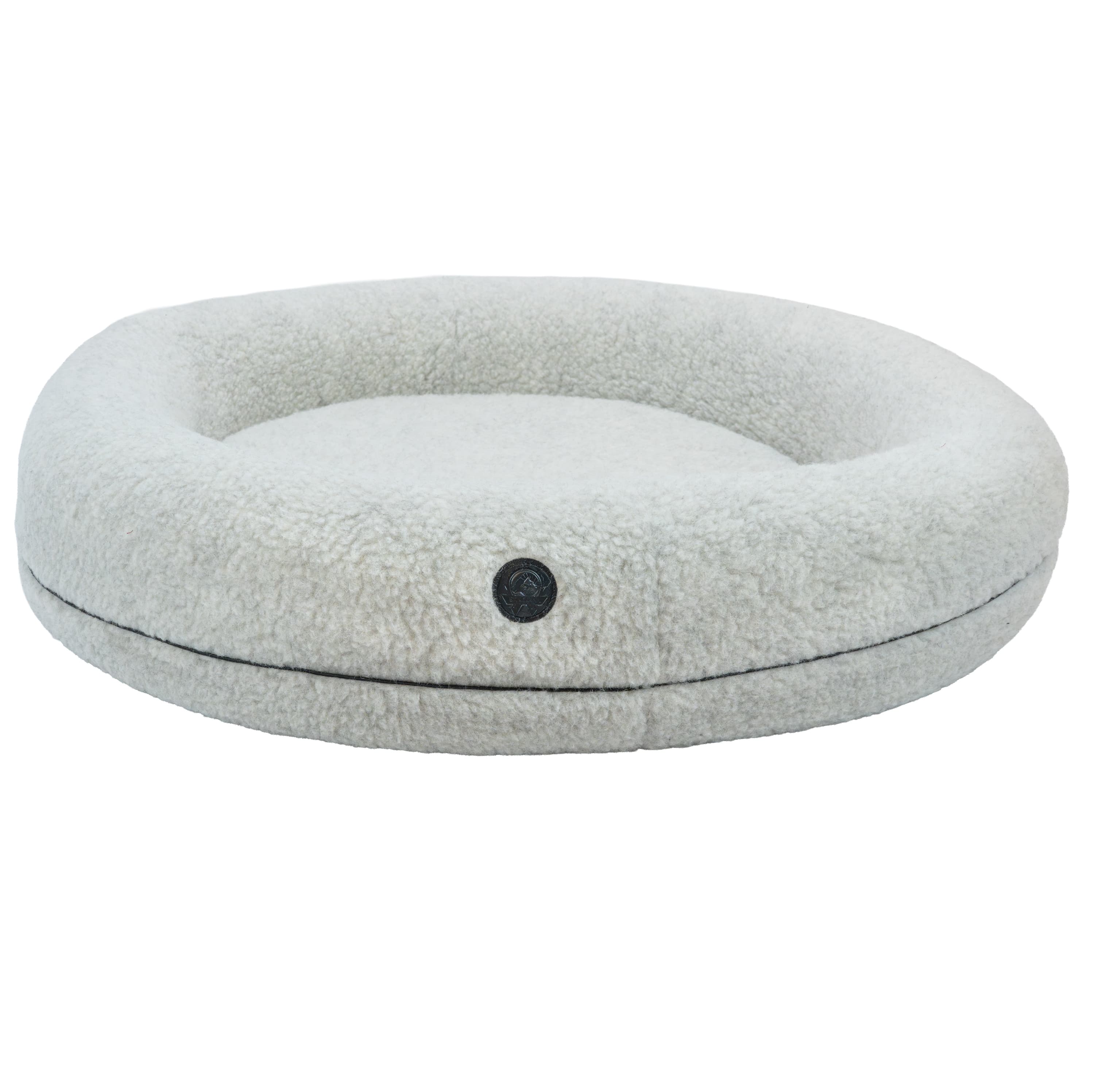 Canelana rund hundeseng i 100% ull - Small - Lys Grå-Beige
