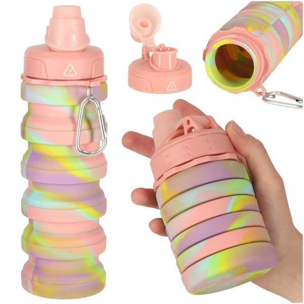 Vannflaske Sammenleggbar - 500 ml - MultiColor