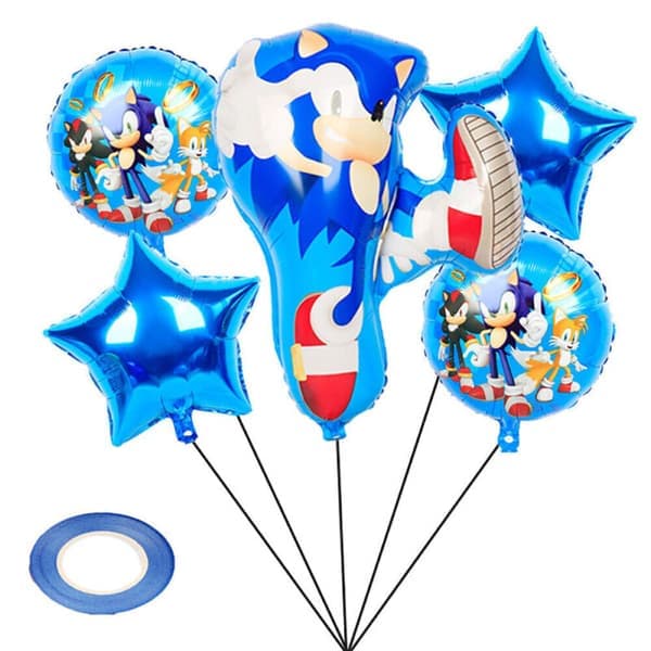 Sonic the Hedgehog Ballongsett for Fest Sonic The Hedgehog Fødselsdag