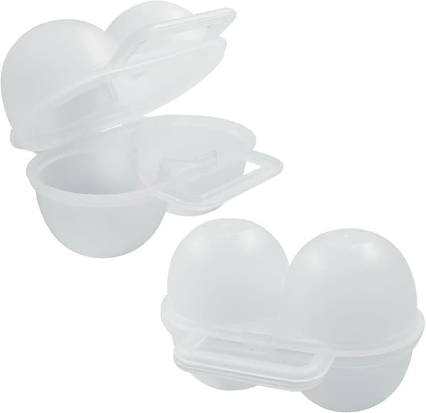Eggoppbevaring 2-pakning 2-roms, Praktisk eggoppbevaring – Bærbar, PP-materiale, for piknik og fotturer