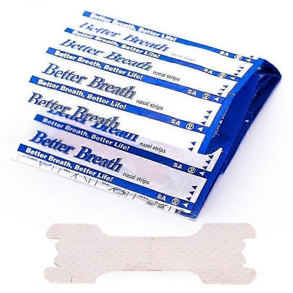 500-100 stk. nesestrips mot snorking, forbedrer pusten, klistremerker, neseventilasjonsputer, stopp snorking, lindrer stress, helsevesenstrips [db]