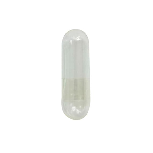 Vegetariske kapsler Størrelse 00 Kosher og Halal Vegansk Transparent 1000 Stykker[YJD]