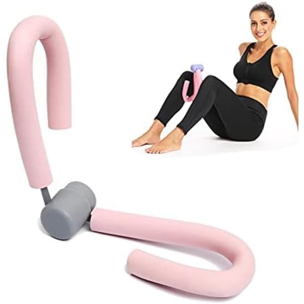 High Toner, Bekkenbunntrener Indre & Ytre Lårmuskelstrener, Benmester, Treningsutstyr for Kvinner Hjemmebruk Rosa
