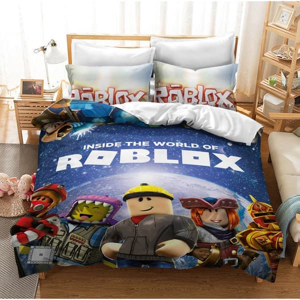 Roblox Dynetrekk Mykt Dynetrekksett Sengetøy Berømt Fotballag Trykt Dynetrekk