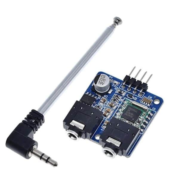 TEA5767 FM Stereo Radiomodul for 76-108MHZ med Gratis Kabelantenne