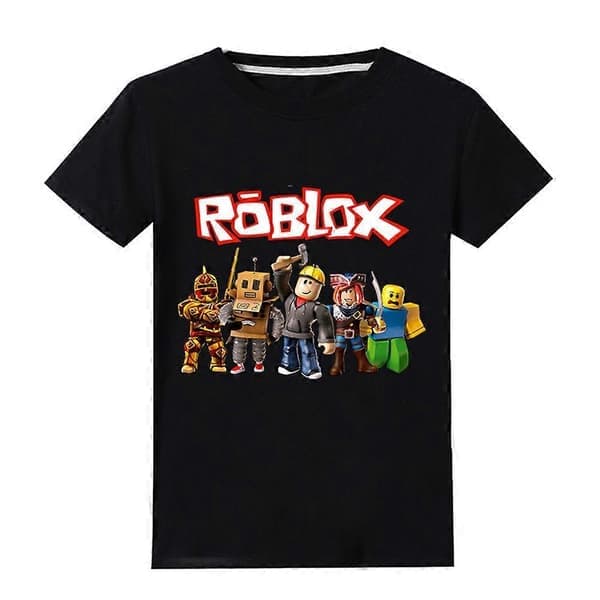 Roblox Trykket Barn Gutter Kort Ermet T-skjorte Sommer T-skjorte Rund Hals Topp - WELLNGS