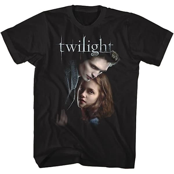 Twilight T-skjorte Ed Og Bella Voksen Kortermet T-skjorter Twilight Filmer Grafiske T-skjorter Svart