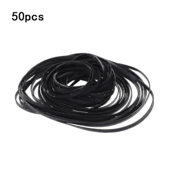 Oppgradert 50 stk Universal Mix Kassettbånd Maskin Remmer Assorterte Vanlige Drivremmer i Gummi for CD DVD-opptaker Walkman (GTA517)