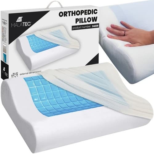 Ergonomisk Pute / Memory Foam - Kjølende gel