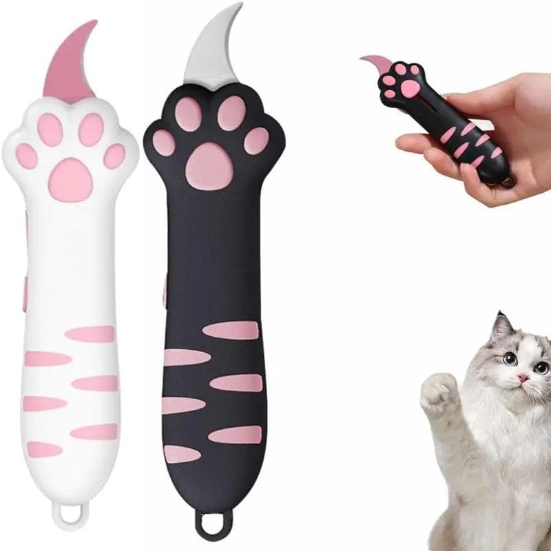 1 stk Søt Kattepote Skarp Eskeåpner Mini Bærbar Katteklo Brukskniv Kreativ Håndkonto Dekor Papirkutteverktøy Kunstforsyninger
