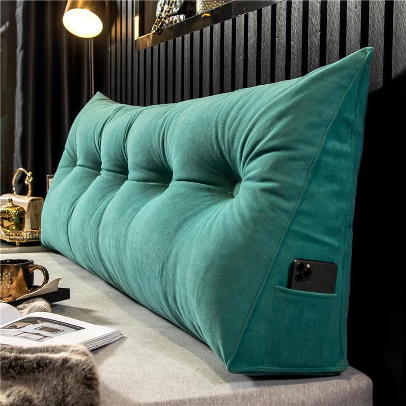 Sengegavl Pute Smertelindrende Sofa Korsryggpute Kile Sovepute Sengepute Grå
