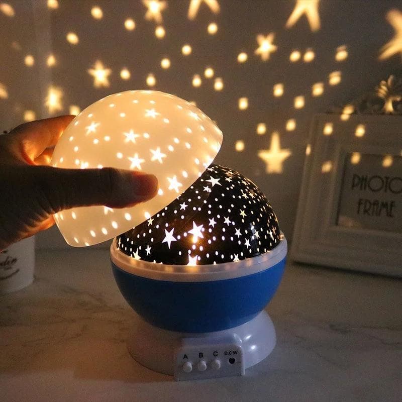 Galaxy Projector Stjernehimmel Roterende LED Nattlys Planetarium Barn Soverom Stjerne Nattlys Månelys Barn Gavelampe Lilla