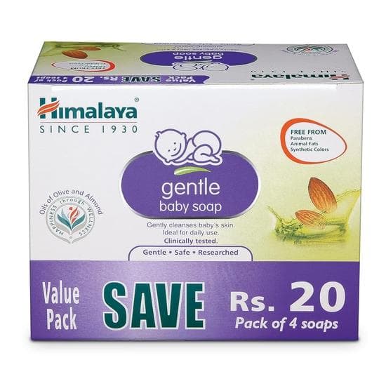 Himalaya Mild Babysåpe Verdipakke, 4 * 75g