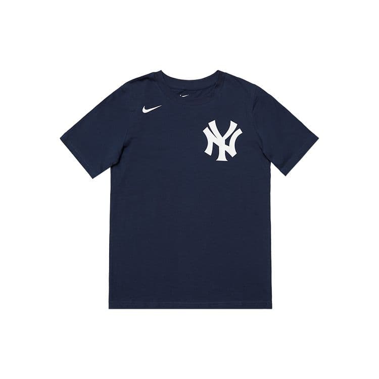 Nike T-skjorte New York Yankees Logotrykk Rund hals Kortermet Amerikansk Vintage Barneoverdeler Marineblå 3Z3B7SATY-NYY cm