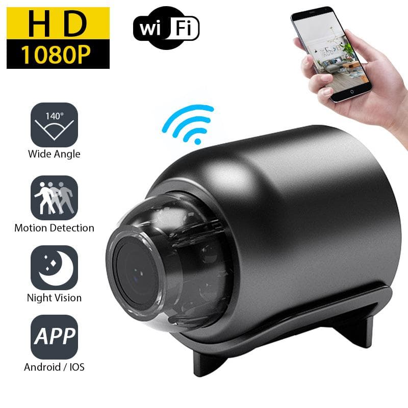 HD 1080P Mini WiFi Overvåkingskamera Nattsyn Bevegelsesdeteksjon Lyd Videokamera Hjemmesikkerhet Videokamera Babymonitor