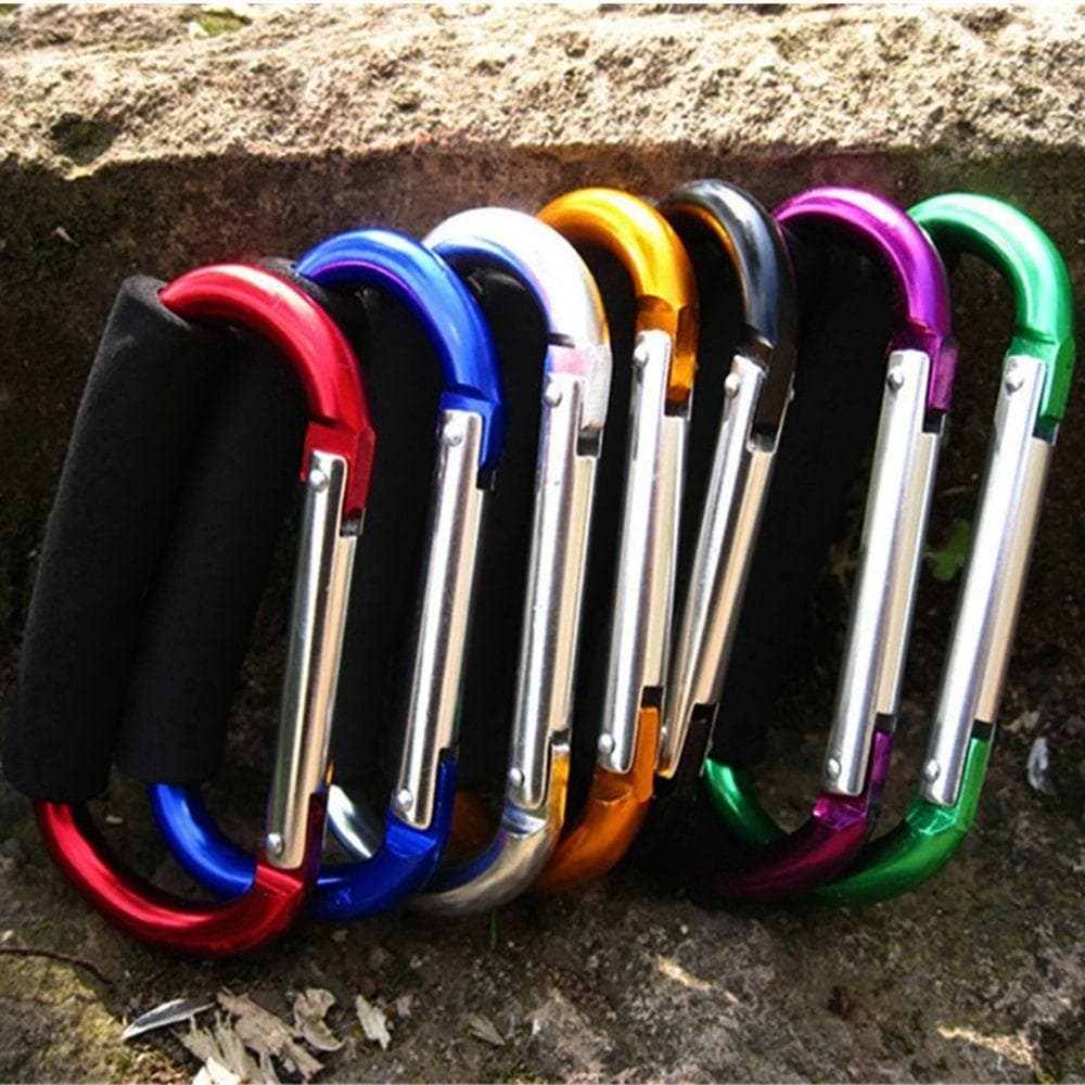 Sko spenne Flere tilbehør Barnevogn Kroker 135mm*9mmD Handlekroker Barnevogn Henger Babybarnevogn Klips Barnevogn Veske Kroker Lilla