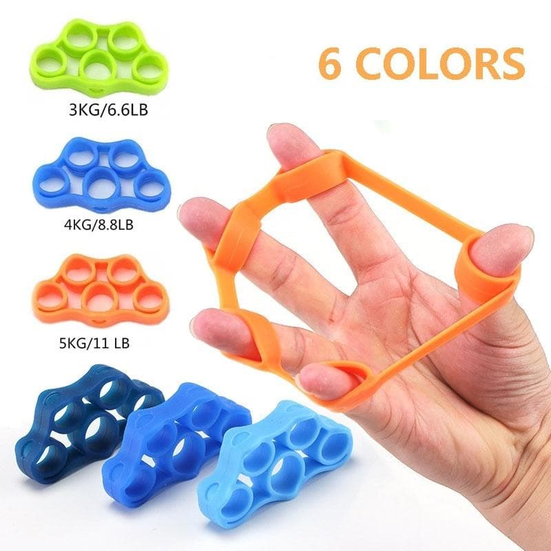 6 farger Håndgrep Finger Styrke Trening Gripper Underarm Health Builder Styrke Finger Grip Arm Muskelbygger Håndleddstrener