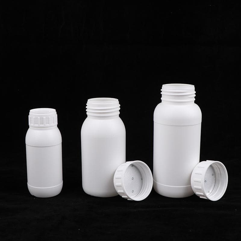 10 ml-1000 ml Plast HDPE Hvite Tomme Forseglingsflasker Pilleglass Tablettkapsel Fast Pulver Bærbare Beholdere