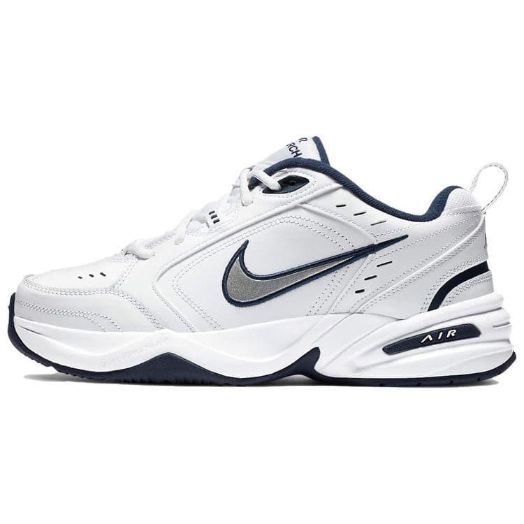 Nike Air Monarch IV Hvit Marineblå Herre Sneakers 415445-102 cm