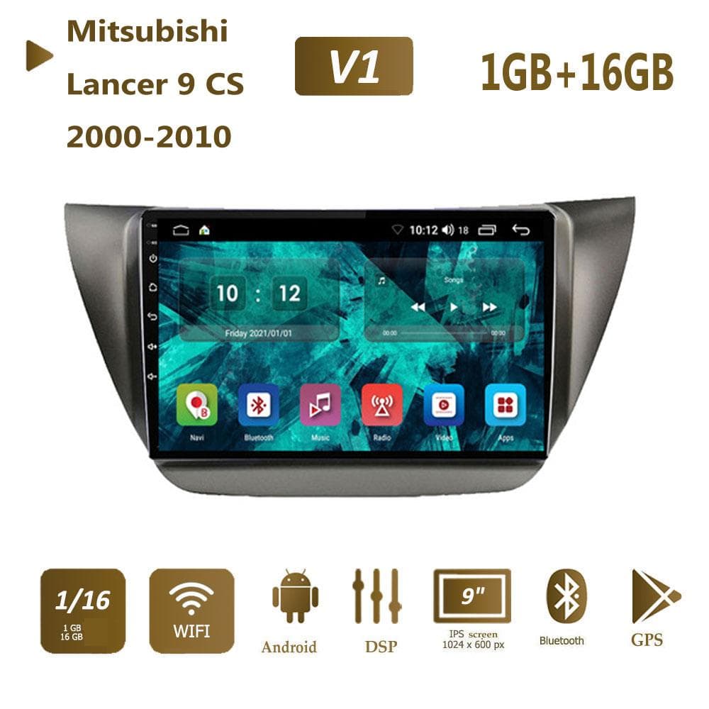2din Android bilradio for Mitsubishi Lancer 9 CS 2000-2010 Multimedia Videospiller GPS-navigasjon WIFI Stereo 1+16GB