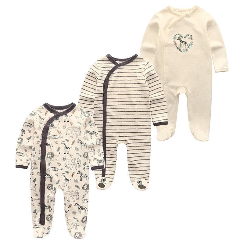 3stk Baby Gutte Klær Klær Nyfødt Jente Klær Helermet Bomull Spedbarn Småbarn Klær roupas de bebe cm Hvit
