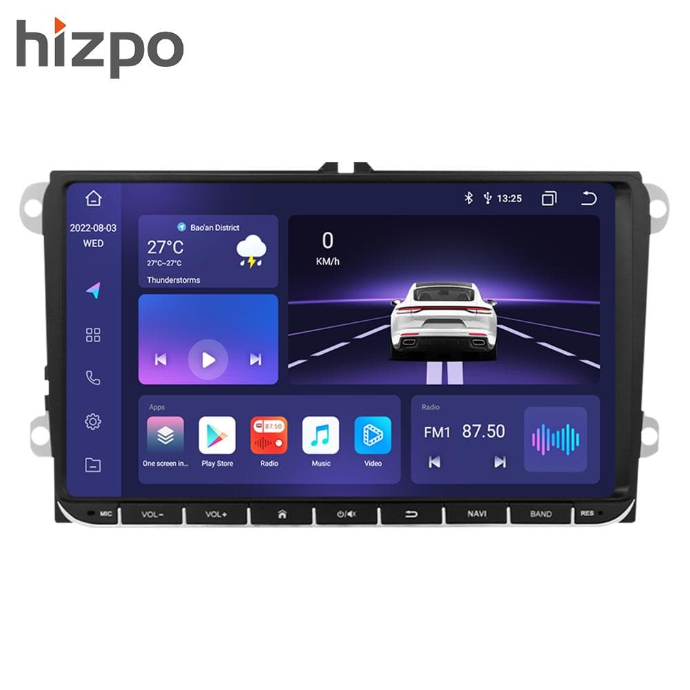 Bilradio Hizpo Octa Core 9 tommer Android AutoRadio for Volkswagen VW Passat B6 B7 CC Tiguan Touran GOLF POLO Carplay 4G Bil Multimedia GPS 2din Stere