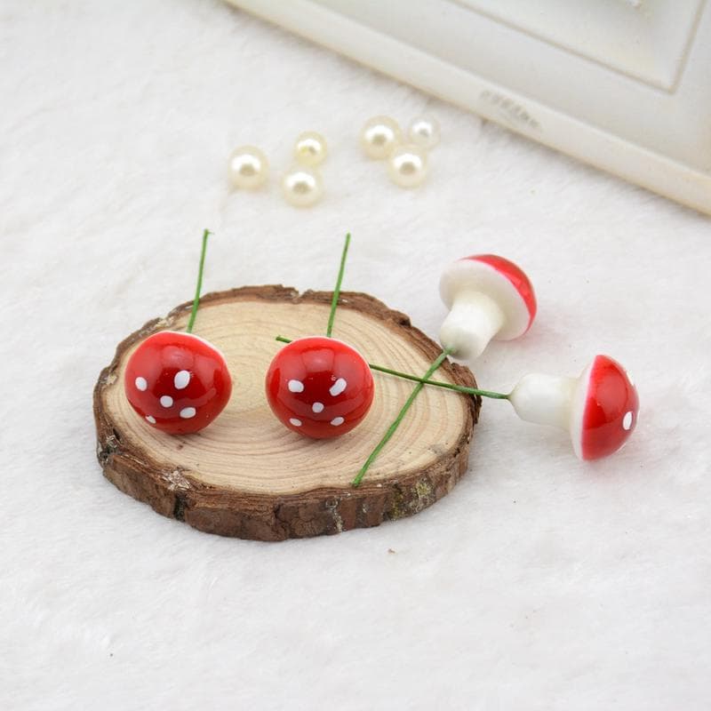 25 stk Mini Skumsopp kunstige planteblomster L