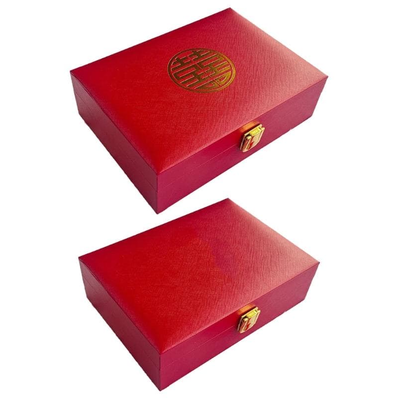 Smykkeorganisator for Forlovelses- og Bryllupsringer Oppbevaringsboks for Tilbehør Utstillingsboks for Ringer Halskjeder Armbånd