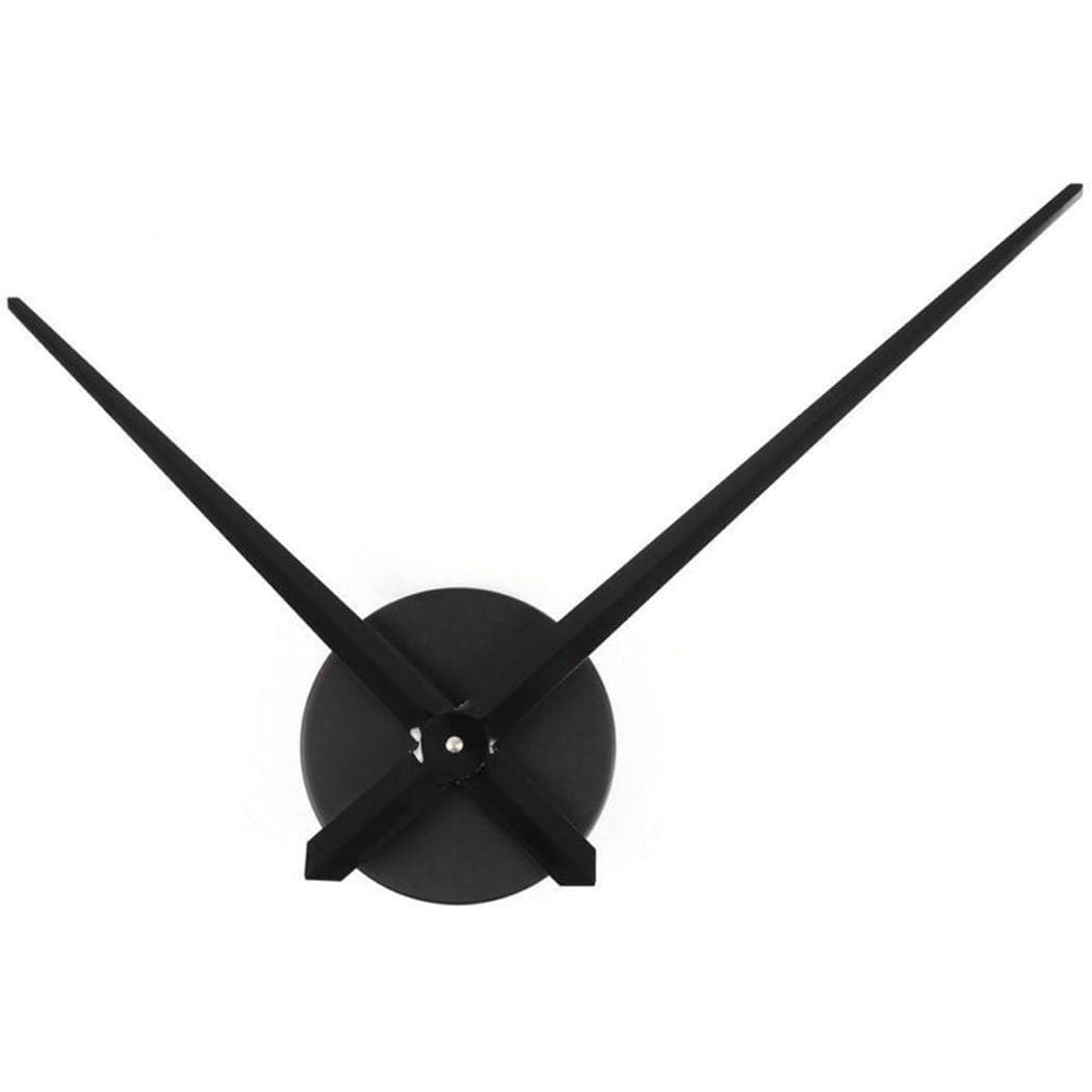 DIY Stor Silent Quartz Veggklokke Bevegelse Viser Mekanisme Reparasjonsdeler Verktøy Svart