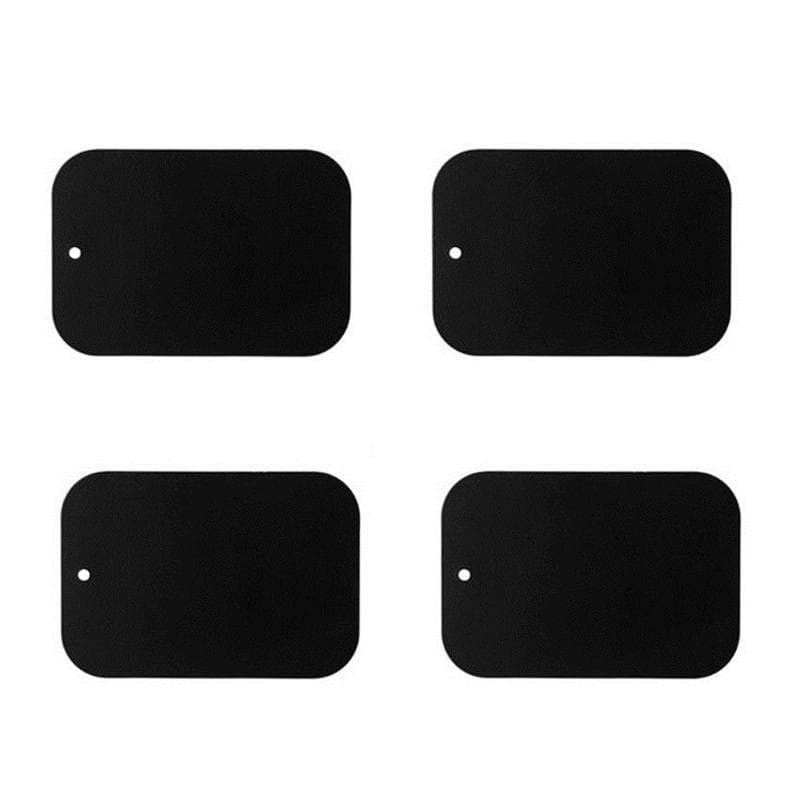 4 stk erstatning metallplate med selvklebende for magnetisk biltelefonholder Rectangular(4pcs)